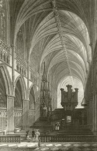 Interieur van de kathedraal van Exeter