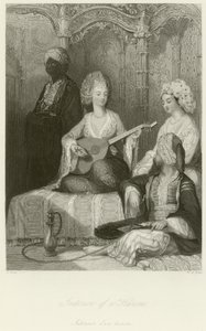 Interieur van een harem door Thomas Allom