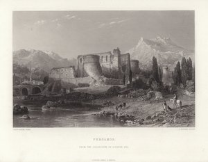Pergamos, Turkije door Thomas Allom