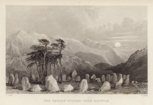 De druïdensteen nabij Keswick door Thomas Allom