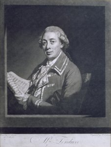 Portret van Giusto Ferdinando Tenducci (c.1735-90), Italiaanse castraat, gegraveerd door William Dickinson (1746-1823), 1782 door Thomas Beach