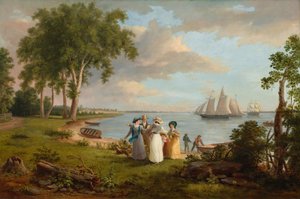 Uitzicht op de Delaware bij Philadelphia