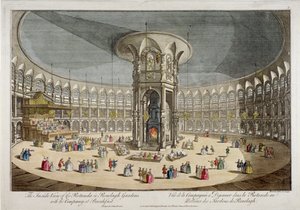 De Rotunda in Ranelagh Gardens, Chelsea, Londen, ca. 1750 door Thomas Bowles