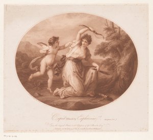Cupido ontwapend door Euphrosyne