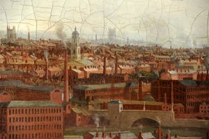 Uitzicht op Leeds door Thomas Burras
