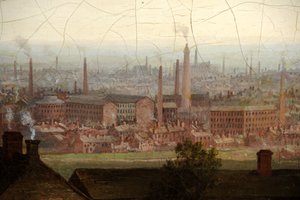 Uitzicht op Leeds door Thomas Burras