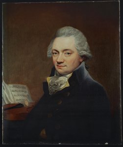 Johann Peter Salomon Joseph Haydns uitgever in Londen ... (olieverf op doek) door Thomas Bush Hardy