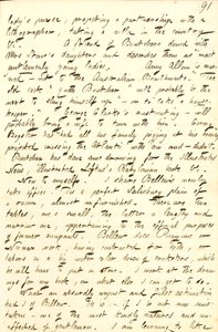 Beschrijft het kantoor dat hij deelt met Frank Bellew, en een brief van William Boutcher. Transcriptie door Thomas Butler Gunn