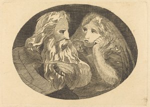 Lear en Cordelia door Thomas Butts, Jr. after William Blake