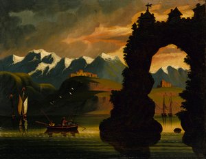 Landschap, midden 19e eeuw