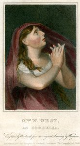 Mevrouw W West als Cordelia, 1820 door Thomas Charles Wageman