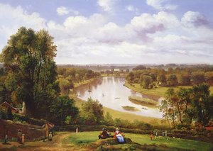 Uitzicht op de Rivier de Theems vanaf Richmond Hill