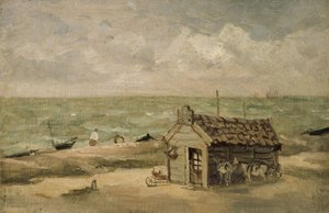Een vissershut aan zee