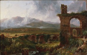 Uitzicht bij Tivoli (ochtend) door Thomas Cole