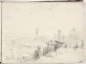 Panorama van Florence door Thomas Cole