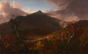 Uitzicht op Schroon Mountain, Essex County, New York, Na een Storm