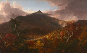 Uitzicht op Schroon Mountain, Essex County, New York, na een storm, 1838