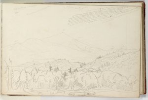 Uitzicht op Schroon Mountain naar het noorden 28 juni