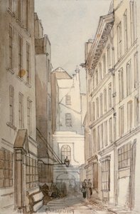 Change Alley, City of London, 1850 door Thomas Colman Dibdin