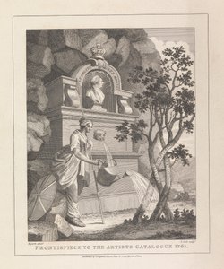 Frontispice van de catalogus van de kunstenaar, 1761 door Thomas Cook