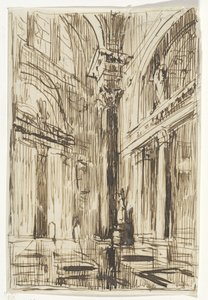 Kerkinterieur te Rome door Thomas Cool