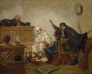 Pierrot in de strafrechtbank, c.1864-70
