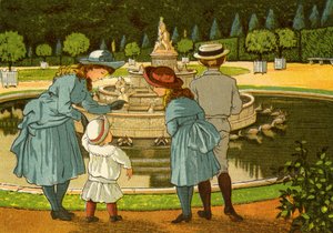 Versailles-tuinen, met fonteinen