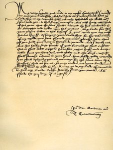 Brief van Thomas Cranmer aan Thomas Cromwell, Ford, 13 augustus 1537 door Thomas Cranmer