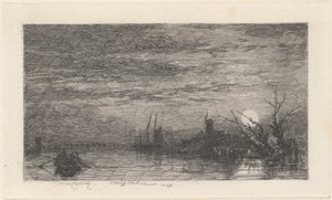 Maanlicht door Thomas Creswick