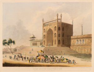 Oostelijke poort van de Jummah Musjid, Delhi