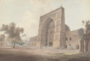 Hoofdingang van de Jami Moskee, Jaunpur
