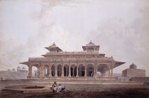Deel van het paleis binnen het fort van Allahabad door Thomas Daniell