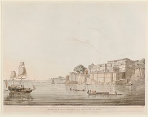 Ramnugur, nabij Bernares, aan de rivier de Ganges