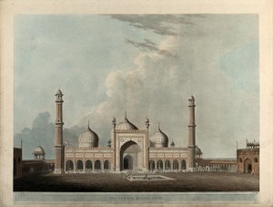 De Jummah Musjed, Delhi door Thomas Daniell
