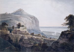 Het noordwestelijke uitzicht van Rohtasgarh, Bihar door Thomas Daniell