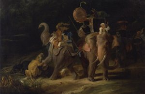 Tijgerjacht in de Oost-Indië door Thomas Daniell