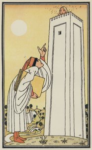 Illustratie voor De Decameron van Boccaccio (kleurenlitho)