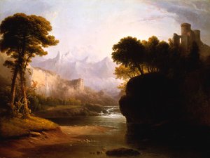 Fantasierijk landschap, 1834