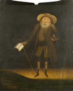 Portret van Benjamin Lay door Thomas Dr Pole
