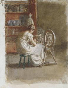 Huisgesponnen stof door Thomas Eakins