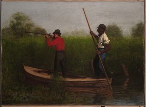 Jacht op rallen op de Delaware door Thomas Eakins