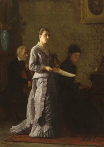 Een zielig lied zingen, 1881 door Thomas Eakins
