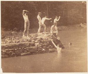 Thomas Eakins en studenten door Thomas Eakins