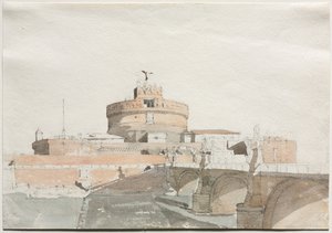 Castel Sant Angelo door Thomas Ender