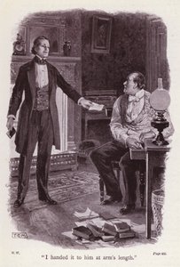 Illustratie voor The Woman In White door Wilkie Collins door Thomas Eyre Macklin