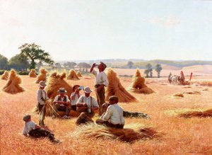 Rustende oogsters door Thomas Frederick Mason Sheard