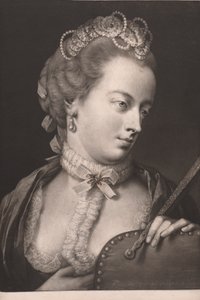 Elegant geklede dame door Thomas Frye