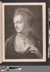 Dame, elegant gekleed door Thomas Frye