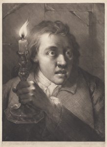Mann mit Kerze door Thomas Frye