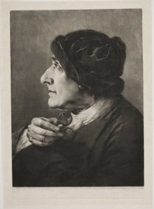 Oude Man met Bril, uit Levensgrote Hoofden door Thomas Frye